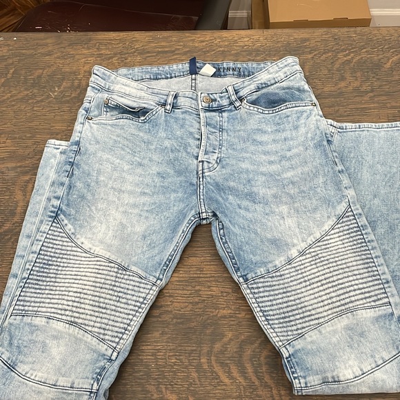 Men’s DIVIDED 34x31 Moto Jeans - Picture 3 of 5